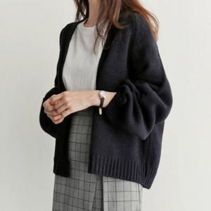 썸앤 쿨샵 여성 숏가디건 울니트가디건 하프가디건 단추X (W9D02C8)