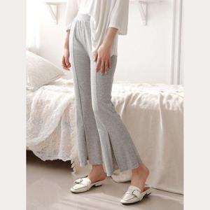 여자 여성 나팔 바지 부츠컷 팬츠 밴딩 면 키작녀 ab WBA7B79