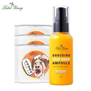 [라벨영]쇼킹두피샴푸바3+헤어한방울앰플