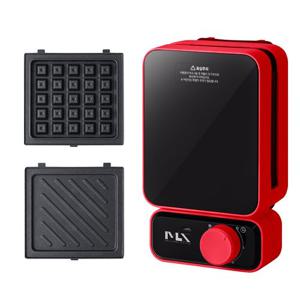 미라스 크로플 와플 메이커 팬 타이머 레드 MS-216SN_A