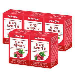 데일리원 참 착한 크랜베리 정 요로건강 5통