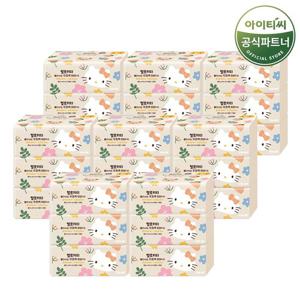 헬로키티 뽑아쓰는 3겹 무표백 팝업티슈 (110매X3개입) 8팩 총 24개