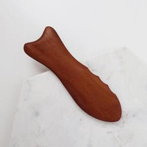 옻칠 나무 괄사 지압기 손 발 마사지기 지압 봉 볼 D타입