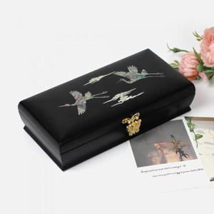 [박씨상방] 고급 나전1단 운학 보석목함/선물로좋은나전칠기