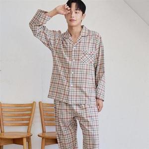 갤러리아_바풀 남성잠옷 순면 기모 잠옷 남성 파자마 세트 CA5M26116