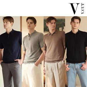 [브이컷]남성 린넨  카라니트 4종