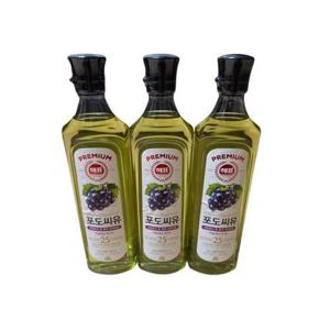 사조해표 포도씨유 900ml 3개 튀김용 부침용 볶음용 식용유