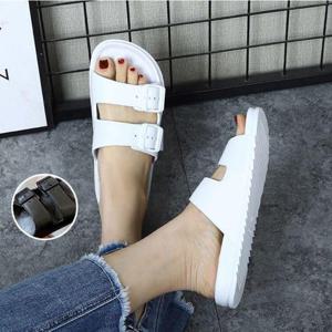 버클조절 기능 미니멀 깔끔느낌 남녀공용 슬리퍼 WF8E91B