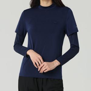 [파라고나] 여성 냉감 쿨 반폴라 티셔츠 일체형 쿨토시 A26T213