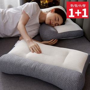 [충전제1000g] 1+1 목이 편안한 부드러운 경추베개