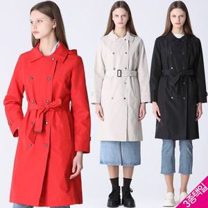 [홈쇼핑방송/르오트(LeOT)] 트렌치 점퍼 코트(후드탈부착)-사이즈 55~88까지