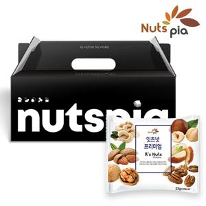 [넛츠피아] 잇츠넛 프리미엄 23g X 25봉 선물세트 하루한줌 견과류
