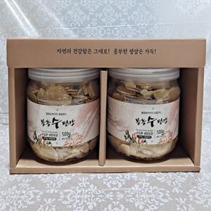 국내산 생강을 사용한 생강편강 선물세트 1kg(500g*2개)