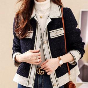 [패션시그널] 투톤팬시 금장버튼 모직셔츠자켓 3FEEB1