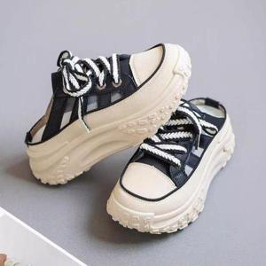 [셀러허브_여성트랜드패션]여자 2컬러 여성스니커즈 통굽 뮬 슬리퍼