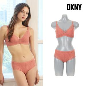 시크릿 (이월한정)[DKNY] 22SS 시티 뮤즈 콜렉션 브라팬티 2종 세트 코랄브릭