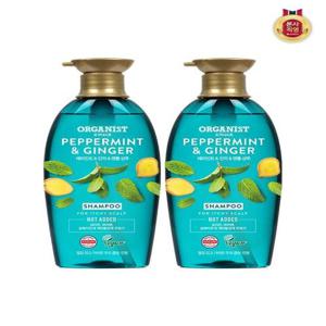 [엘라스틴]오가니스트 페퍼민트 비듬 쿨링 샴푸 500ML x 2개