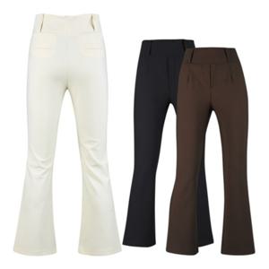 보스케 여성 봄 골프웨어 편한 밴딩 데일리 부츠컷 골프바지 L110326