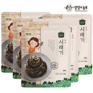 양양의농부 뚝딱 삶은 나물 시래기 300gx5팩_상온보관