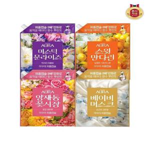 [샤프란]아우라 30일지속 초고농축 퍼퓸캡슐 섬유유연제 1.7L 리필 x 2개(4종 택1)