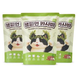 페슬러 챔피언 카사바 고양이 카사바 모래 4.5kg 3개