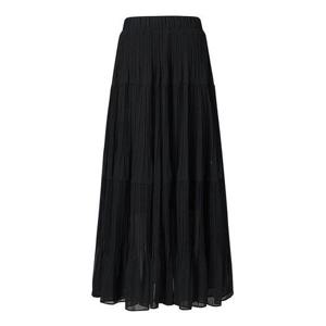 [GGPX]쉬폰 밴딩 플리츠 롱 스커트 (GPBWH008D)