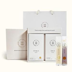 [새담] 천연벌꿀 꿀스틱 세트 3호(10g x 24개/아카시아,밤)