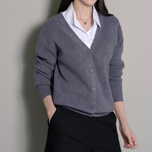 [로즈미] [1+1] [55~77]세유 비스코스 브이넥 니트 가디건