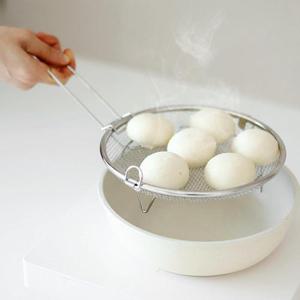 [리본제이]304 스텐 채반 찜기 19cm (탈부착 손잡이 포함)