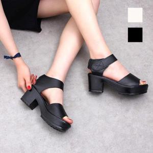 웨지힐 오픈토 여성 여름샌들패션 키높이 통굽 샌들 WF8E8B2