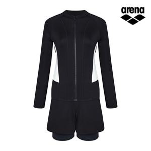 (아레나) 썸웨어 레저 짚업 래쉬가드 A3BL1PS51BLK