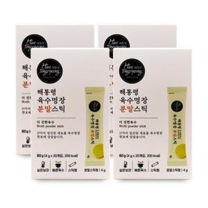 해통령 육수명장 더 진한 육수 분말스틱 80g X 4박스 I