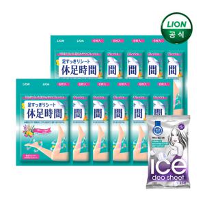 [휴족시간] 쿨링시트 6매입 x 11개 + 냉감 데오시트 x 1개/다리관리