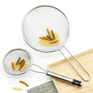 편수 손잡이 채망건지기 스텐 뜰채 채반 건짐망 2종