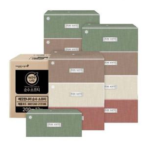 갤러리아_깨끗한나라 순수소프티 미용티슈 200매 12입