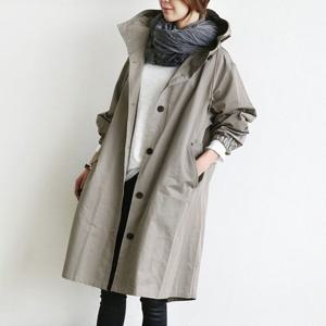 [드레스허그] 바이트 야상 후드 트렌치 코트 2color_230920_KHJ29