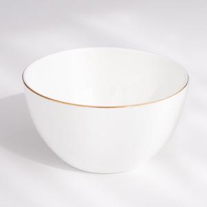 본차이나 블랑골드 공기 1p 골드라인 밥그릇 (전자레인지 가능)