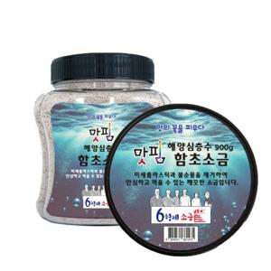 6형제소금밭 맛핌 육형제 신안 천일염 동해 해양심층수 함초소금 900g 미세플라스틱 제거