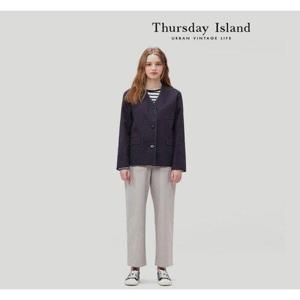 [써스데이아일랜드][Thursday Island] 노카라 트리밍 자켓(T232MJK301W)