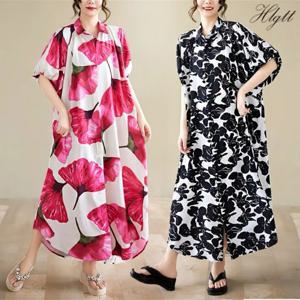 [헬리꽁땡]빅플라워카라원피스(색상선택)