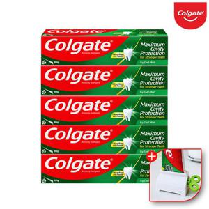 콜게이트 colgate 미국 고불소 잇몸 시린이 충치 불소 쿨민트 치약 100gx5개+치약짜개