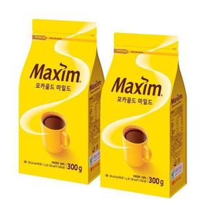 [맥심]동서 맥심 모카골드 마일드 300g 2개 리필형 블랙 커피 (13068215)