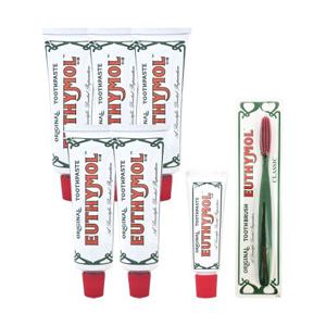 [ EUTHYMOL ] 유시몰 오리지널 핑크 치약 대용량 120g 5개+20g+칫솔