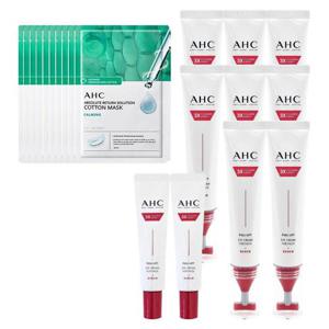 [AHC][최신상] AHC 아이크림 시즌14 풀 리프트 T괄사 리프팅 40ml 8개+12ml 2개+카밍10매