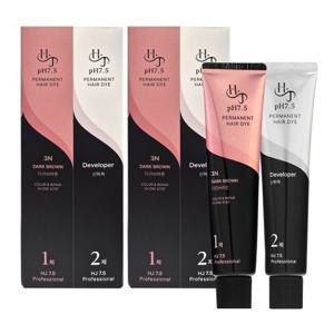 위드웰 HJ pH7.5 저자극 중성염색약 새치커버 2개(컬러 택1)