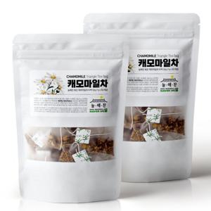 [늘해찬] 볶은 캐모마일차 카모마일 허브티 50티백 x 2개