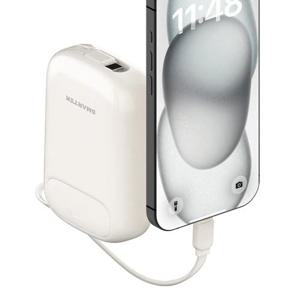 [ VIP 특가 I 스마텍 ] 고속 충전 가벼운 일체형 대용량 보조배터리 20000 I 듀얼 케이블