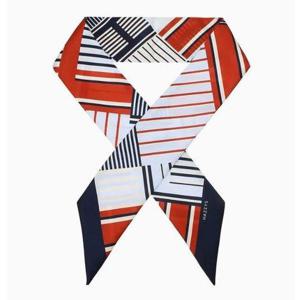 갤러리아_헤지스핸드백 HISC6E816N2 네이비 로고프린트 실크 스카프