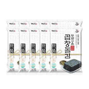[밥상기행] 진도 두번구운 토종 곱창돌김 10봉(봉당10매/35g)
