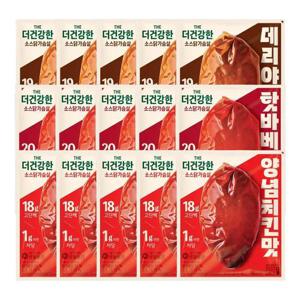 [CJ]더건강한 닭가슴살 인기3종 양념치킨 100g x5개 + 핫바베큐 100g x5개 + 데리야끼 100g x5개 (냉동)